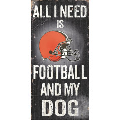 Fan Creations N0640 Cleveland Browns Football And My Dog Sign