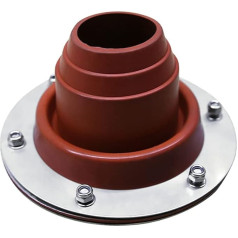 Sport Tent Pipe Collar Roof Duct Rubber Spark Catcher for Camping Stove Tent Stove Pipe Feed-Through Heat Resistant Feedthrough Stove Pipe, 50-75 mm (A)