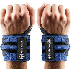 Iron Bull Strength Wrist Bandages [18 Inch Wrist Wraps] - Wrist Support for Fitness, Powerlifting, Bodybuilding, Weightlifting & Crossfit - Wrist Supports for Strength Training