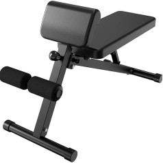 Roman Chair Folding Hyperextension Bench, Exercise Equipment, Heavy Duty Adjustable Back Extension Bench for Home Gym, Load 200kg Fitness Equipment