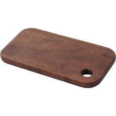 JWMSXYQR KäSeplatte Schneidebretter, leichte Reise-Schneidebretter aus Holz, braunes Schneidebrett for Camping, Picknick, Küche, Essen, Schneiden, Nussbaumholz FüR Gekochte Speisen(S 15.5x8.5x1CM)