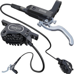 DYISLAND SD-230X MTB Hydraulic Disc Brake Set, 2-Piston/4-Plast, Aluminium Front and Rear Wheel, Two Finger Brake Lever, Brake Set for Mountain Bike