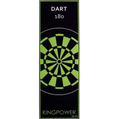 Kingpower Dart Mat, Tournament Mat, Throwing Line, Floor Protection Accessories, Dartboard, Dartboard, 2 Sizes, 237 cm and 290 cm, Various Designs