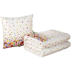 Kissendecke 1 stück 2 In 1 Nickerchen Decke Weiche Bequeme Klappdecke Mit Rückenkissen for Büroangestellte Warme Lieferungen Büro Dekokissen 2er-Pack Reisedecke(Color-F)