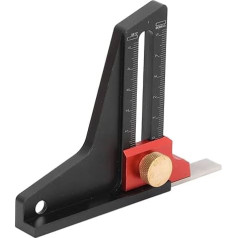 Woodworking Altimeter Depth Measuring Ruler Aluminum Alloy for Miter Heights and Saw Blade Heights