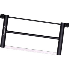 BCOATH Tree Saw Fitness Equipment for Home Pulling Saw Mini Hand Outdoor Accessories Pruning Saw Folding Hand Chainsaw Camping Multifunctional Saw Aluminium Alloy Black