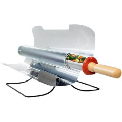 Solar Stove Sun Cooker, Portable BBQ Grill Solar Cooker, Smokeless Stainless Steel Stove Oven Food Grade Foldable Delicious for Outdoor Camping Travel