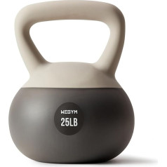 WEGYM Soft Kettlebell Set, Heavy Duty Steel Sand Kettlebells, Weightlifting, Shockproof Weights, Strength and Core Training, Home Gym, Sandstone
