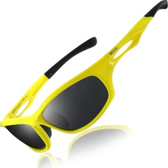 DUCO Men's Polarised Sports Sunglasses for Running Cycling Fishing Golf TR90 Unbreakable Frame 6199 (Fluorescent Green), Fluorescent Green