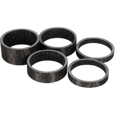 WEbjay 5 Piece Carbon Bicycle Spacer Set Carbon Spacer Headset Stem Spacer 1/8quot; UD Carbon Road Bike Spacer Kit 5 mm 10 mm 15 mm