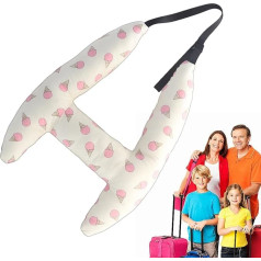 Road Trip Pillow for Car - H-shaped Washable Pillow, Car Accessories, Kids Body Pillow, Removable Body Pillow for Kids, Travel Pillow for Long Distance Travel