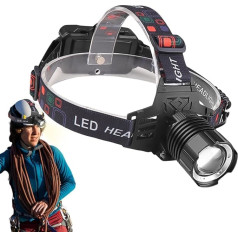 Générique Hand- Lighting | Lightweight Headlamp | Long Battery Life Headlight, Vielseitiges Campinglicht, wiederaufladbares LED-Licht, Adventure Headlight, Hiking Headlamp, Compact LED Flashlight