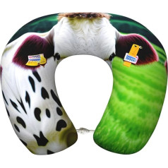 Cow Pattern Travel Pillow Premium Memory Foam Comfortable Support Neck Pillow Gift Rest