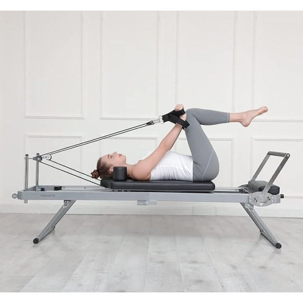 DGOINGPI Pilates Reformer Pilates Reformer Machine, Faltbare Pilates -Maschinenausrüstung für Zuhause Bauch-Übungsbrett