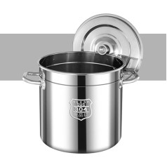 Pasta Pot 6L/12L/20L/32L/48L/68L/93L/161L, Frying Pan Made of 304 Stainless Steel (6L ID: 20 cm x H: 20 cm)