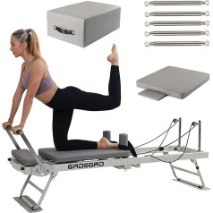 GRDSGRD Foldable Pilates Equipment for Home Workouts, Pilates Exercise Equipment for Home and Gym, Pilates Reformer Machine with Jump Board