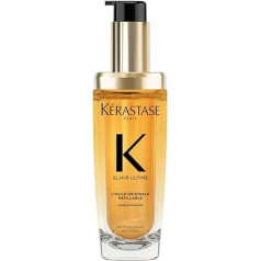 Kérastase Hair Oil for Dry Hair, Nourishing and Nourishing for More Shine, Heat Protection and Anti-Frizz, Huile Originale Elixir Ultime