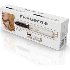 Rowenta CF3910 Hot Air Brush Curl Release, Rolling System for Easy Curls and Waves, Ceramic/Tourmaline Coating, 2 Temperature and Fan Settings, White, Pack of 1