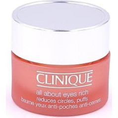 Clinique All About Eyes Rich femme / woman, Reduces Circles, Puffs, 1-Pack (1 x 15 ml)
