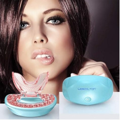 Lip Plumping Enhancer, Lips Plumping Filler Rechargeable Light Therapy Lip Care Tool Anti-Ageing and Lip Plumper Treatment (Blue)