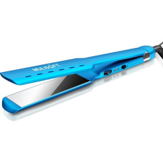 Straightener for on the go - Ideal for short hair and handbags, with dual power supply and straightening time is faster ceramic heating plate…