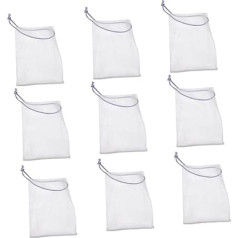 Gogogmee Pack of 160 Soap Bags, Soap Net, Travel Toiletry Bag, Soap Net Bag, Soap Bag for Facial Cleansing, Bubble Mesh Bag, Block Soap, Foam Net, Soap Foam Bag, Nylon