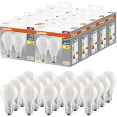 OSRAM BASE CLASSIC A GLFR 60 LED Bulb with E27 Socket, Bulb, Double Pack, 6.5 W, 806 lm, 2700 K, Warm White Light, Low Heat, Long Life, Low Energy Consumption, Pack of 20