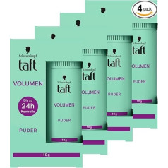 Schwarzkopf Taft Hair Styling Powder Volume (4 x 10 g), Volume Hair Powder for Fuller Looking Hair, for up to 50 Applications, Vegan Styling Powder