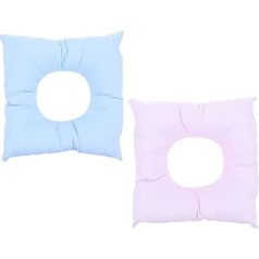 FOMIYES Pack of 2 Face Pillows Square Pillow Bed Pillow for Sitting in Bed Cushion Made of Cotton Spa Massager for Face Travel Pearl Cotton After Birth Cushion Cover