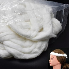 OHYER 2 Packs Beauty Cotton Pads Hairdressing Supplies Cotton Spool for Perming Cotton Cord Non-Woven Fabric Cord in the Middle Highly Absorbent for Salon or Personal Use