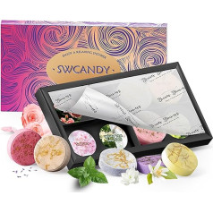 SWCANDY Aromatherapy Shower Nozzles, Gifts for Women, Flower, 8 Pieces, Bath Bombs, Birthday Gifts for Women, Shower Pumps with Essential Oils, Gifts for Home Spa