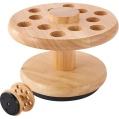 Friseurscheren-Halter aus Holz, Aufbewahrungsbox für Friseurscheren, 12 Löcher, für Friseurscheren, Schreibtisch-Organizer, Aufbewahrungsbox für Friseursalon, Zuhause, Holzfarbe, Refer to description,