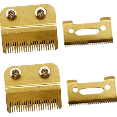 Gogogmee 4 Sets Hair Cutting Head Shaving Head Supplies Wisking Hair Trimmer Machine Curling Tool Electric Clipper Blazes Clippers Replacement Blades Carbon Steel Golden, golden