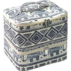 Nagellack-Organizer, Tasche zur Aufbewahrung von Nagellack, der 2-lagige Nagellack-Organizer enthält mehr als 30 Flaschen – Nagellack-Tasche mit großer Kapazität mit Abschnitten für Ripo, Siehe