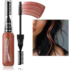 Waschbarer Haarkreidekamm, langanhaltendes Haarfärbe-Set, 8 Farben, temporäres Haarfärbekamm-Set für Mädchen, Urlaub, Cosplay, Haarhervorhebung, Mascara