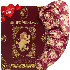 Kitsch Harry Potter x Satin Microfiber Hair Towel for Women - Valentine's Day Gift for Her, Super Absorbent, Quick Drying, Anti-frizz for Long and Short Hair, Turbans for Women