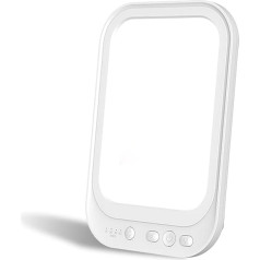 Sporgo Daylight Lamp 10000 Lux, Light Therapy Lamp Daylight with Adjustable Light Colours Brightness, UV-Free Full Spectrum Lamp with 4 Timer Settings LED Sunlight Lamp with Touch Control