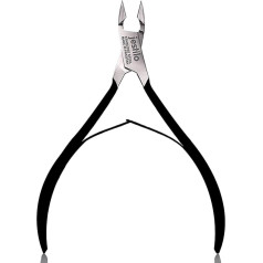 Professional Cuticle Nippers Stainless Steel Cuticle Cutter and Remover - Best Pliers Nail Care Tool for Manicure and Pedicure (Black)