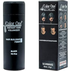 Color One Root Powder Works Instantly and Strengthens Your Hair Fibres. Color One Scattered Hair for Hair Thickening & Full Hair in Seconds (Black)