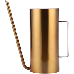 1.5L Stainless Steel Watering Can with Long Spout for Indoor Indoor Indoor Plants (Gold)