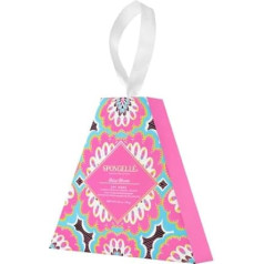 Spongellé Rivera Collection Infused Buffer Sponge | Oils of Basil and Lemon | Vegan Friendly, Cruelty Free | 20+ Uses | Ibiza Bloom