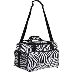 Zebra Stripe Handbag, Hairdressing Accessories Tool Bags and Toolboxes, Portable Scissor Bag Comb Holder