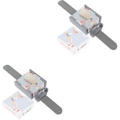 Healeved 2 Sets Portable Wrist Perm Hairdressing Supplies Silicone Wrist Band Wrist Dispenser for Perm Paper Salon Tool Hair Protection Paper Practical Perm Paper