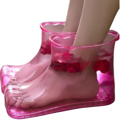 Yaoliucp Fuß Soaker Schuhe 1 Paar Wärme Massage Fuß Bad Schuhe Wasser sparter Fuß Basin und Leckdosen ＆ tragbare Fußbad Foot Badewanne für Pediküre Fuß Spa, Fußbadschuhe
