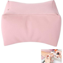 Hand Cushion Cushion Manicure Hand Rest Washable Nail Art Design Salon Beauty Accessories Soft PU Armrest Nail Care Pad (Pink)