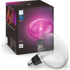 Philips Hue White & Colour Ambiance Lightguide Ellipse 500 lm, Dimmable LED Bulbs for the Hue Lighting System with 16 Million Colours, Smart Light Control via Voice and App