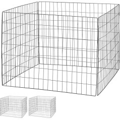 Relaxdays Metal Composter, Set of 3, Biocomposter, Garden, HBD: 70 x 90 x 90 cm, 560 Litres, Wire Composter, Steel, Black