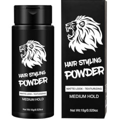 Hair Powder for Men, Hair Texture Powder, Texturing Hair Powder, Long Lasting Styling Powder, Matte Hair Powder, 15 g for Women and Men