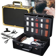 Barber Carry Case Carry Bag Hairdresser Tool Box Barber Tool Barber Tool Barber Stylist Case Carry Bag Hair Trimmer Tool Box (Black)