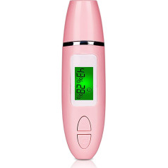 Digital Skin Analyzer, Skin Moisture Water Oil Monitor with LCD Digital Display, 10 Groups of Memory Functions, Skin Drying Reminder, for Home Beauty Salon Travel